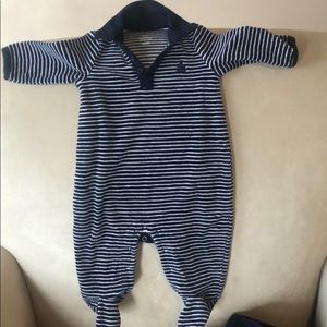 Baby gap blue striped body suit